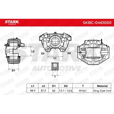 Bremssattel Stark SKBC-0461050 SKBC-0461050 - foto 6