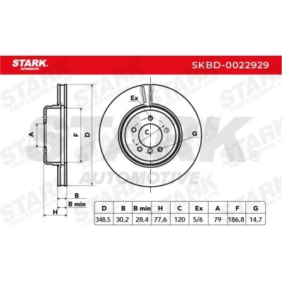 Bremsscheibe Stark SKBD-0022929 SKBD-0022929 - foto 5
