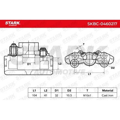Bremssattel Stark SKBC-0460217 SKBC-0460217 - foto 4
