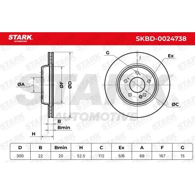 Bremsscheibe Stark SKBD-0024738 SKBD-0024738 - foto 6