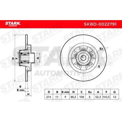Bremsscheibe Stark SKBD-0022791 SKBD-0022791 - foto 4