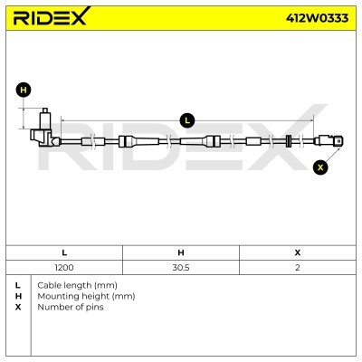 ABS Sensor RIDEX 412W0333 412W0333 - foto 4