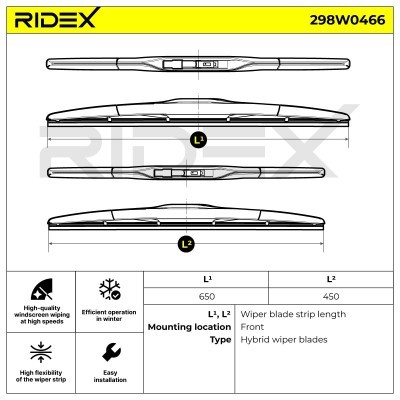 Wischblatt RIDEX 298W0466 298W0466 - foto 6