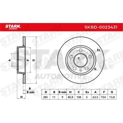 Bremsscheibe Stark SKBD-0023431 SKBD-0023431 - foto 5