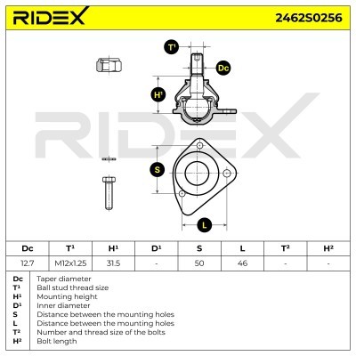 Traggelenk RIDEX 2462S0256 2462S0256 - foto 10