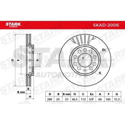 Bremsscheibe Stark SKAD-2006 SKAD-2006 - foto 3