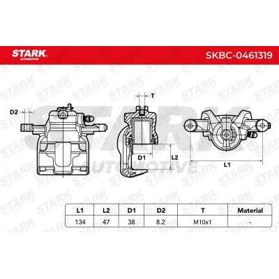 Bremssattel Stark SKBC-0461319 SKBC-0461319 - foto 6