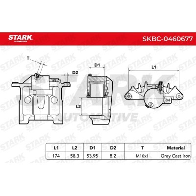Bremssattel Stark SKBC-0460677 SKBC-0460677 - foto 6