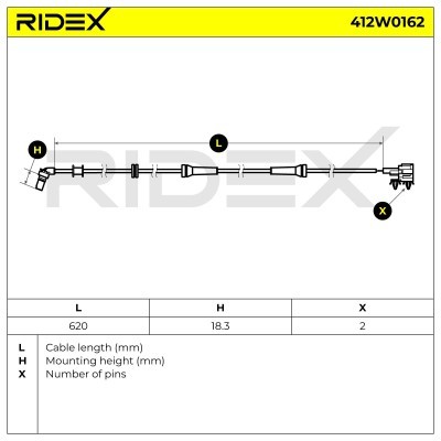 ABS Sensor RIDEX 412W0162 412W0162 - foto 4