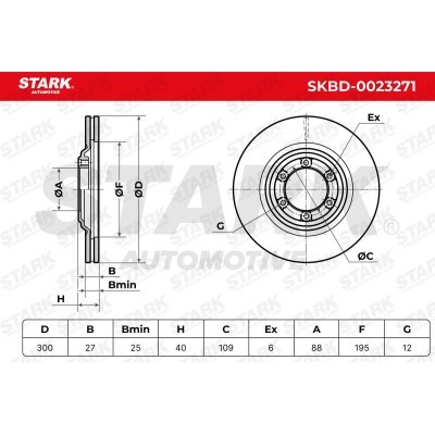 Bremsscheibe Stark SKBD-0023271 SKBD-0023271 - foto 7