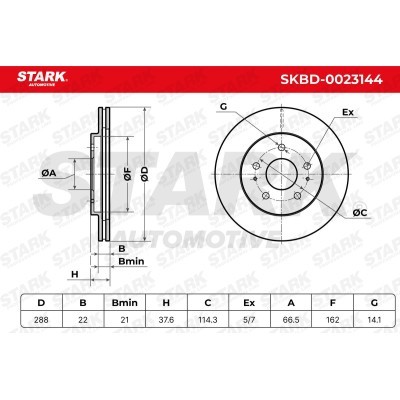 Bremsscheibe Stark SKBD-0023144 SKBD-0023144 - foto 6