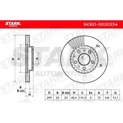 Bremsscheibe Stark SKBD-0020334 SKBD-0020334 - foto 7
