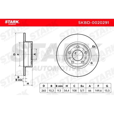Bremsscheibe Stark SKBD-0020291 SKBD-0020291 - foto 7