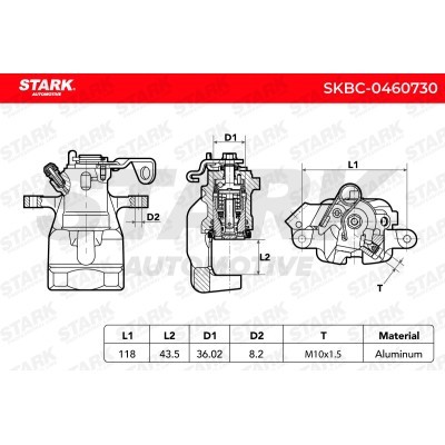 Bremssattel Stark SKBC-0460730 SKBC-0460730 - foto 6