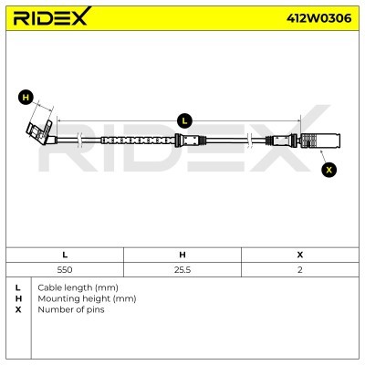 ABS Sensor RIDEX 412W0306 412W0306 - foto 6
