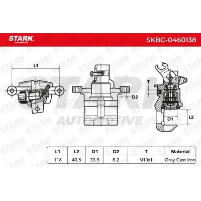 Bremssattel Stark SKBC-0460138 SKBC-0460138 - foto 5