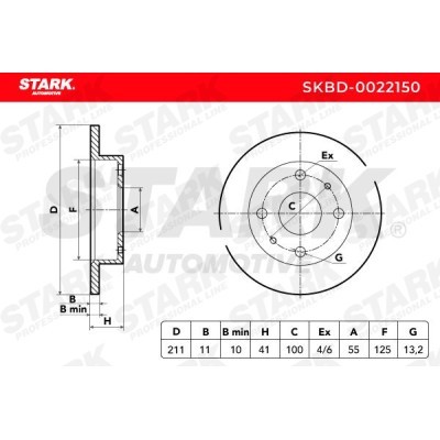 Bremsscheibe Stark SKBD-0022150 SKBD-0022150 - foto 3