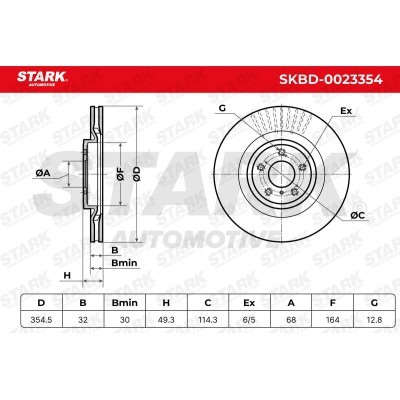 Bremsscheibe Stark SKBD-0023354 SKBD-0023354 - foto 5