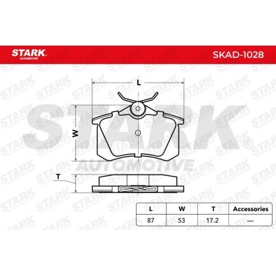 Bremsbeläge Satz Stark SKAD-1028 SKAD-1028 - foto 3
