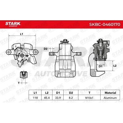 Bremssattel Stark SKBC-0460170 SKBC-0460170 - foto 11