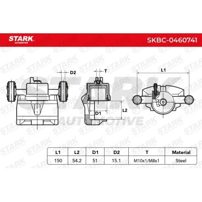 Bremssattel Stark SKBC-0460741 SKBC-0460741 - foto 6