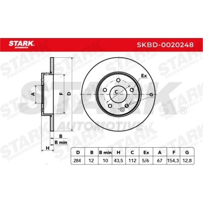 Bremsscheibe Stark SKBD-0020248 SKBD-0020248 - foto 4