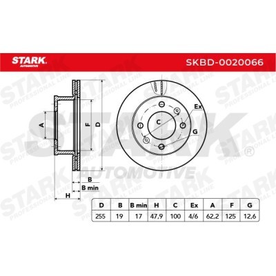 Bremsscheibe Stark SKBD-0020066 SKBD-0020066 - foto 5