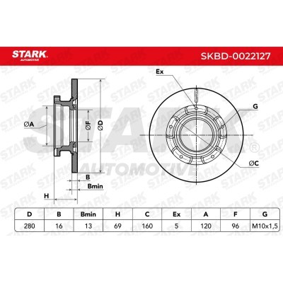 Bremsscheibe Stark SKBD-0022127 SKBD-0022127 - foto 3