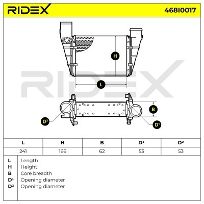 Ladeluftkühler RIDEX 468I0017 468I0017 - foto 8