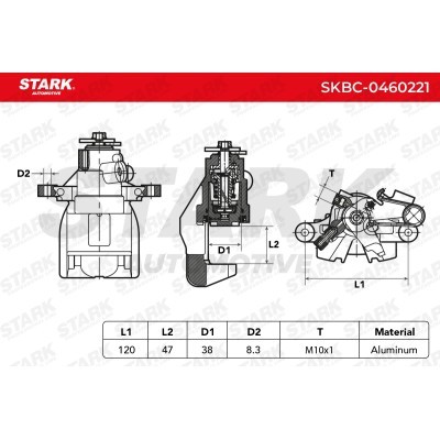 Bremssattel Stark SKBC-0460221 SKBC-0460221 - foto 4