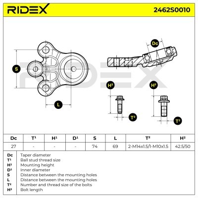 Traggelenk RIDEX 2462S0010 2462S0010 - foto 5