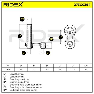 Querlenker RIDEX 273C0394 273C0394 - foto 6