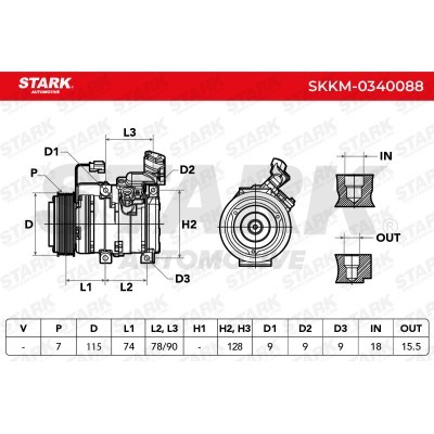 Kompressor, Klimaanlage SKKM-0340088 - foto 7