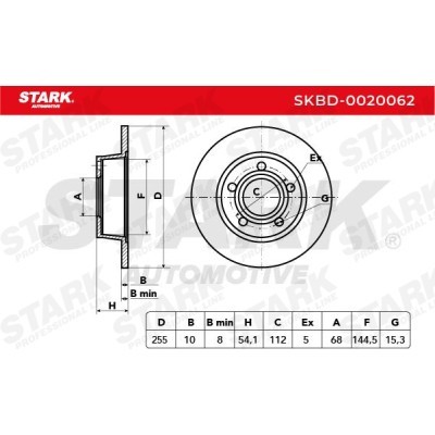 Bremsscheibe Stark SKBD-0020062 SKBD-0020062 - foto 5