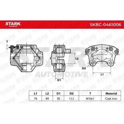 Bremssattel Stark SKBC-0461006 SKBC-0461006 - foto 6