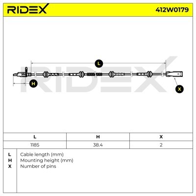 ABS Sensor RIDEX 412W0179 412W0179 - foto 6