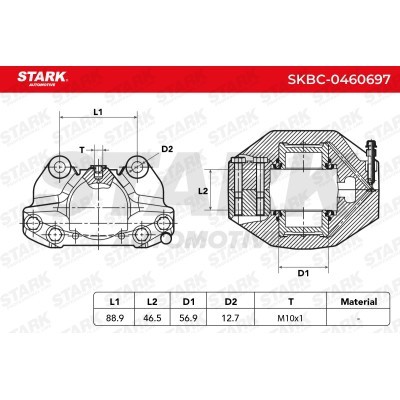 Bremssattel Stark SKBC-0460697 SKBC-0460697 - foto 6