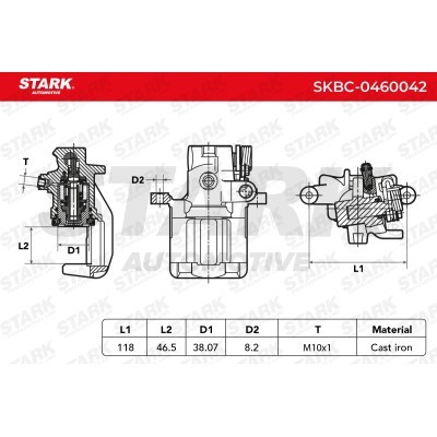 Bremssattel Stark SKBC-0460042 SKBC-0460042 - foto 3