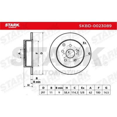 Bremsscheibe Stark SKBD-0023089 SKBD-0023089 - foto 5