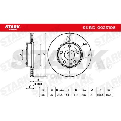 Bremsscheibe Stark SKBD-0023106 SKBD-0023106 - foto 4