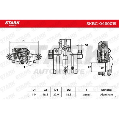 Bremssattel Stark SKBC-0460015 SKBC-0460015 - foto 4