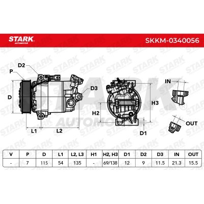 Kompressor, Klimaanlage SKKM-0340056 - foto 5