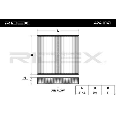 Filter, Innenraumluft RIDEX 424I0141 424I0141 - foto 3
