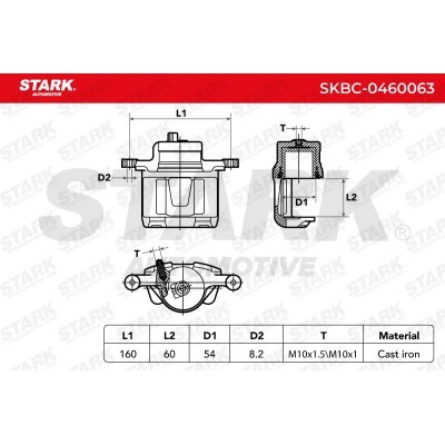 Bremssattel Stark SKBC-0460063 SKBC-0460063 - foto 3