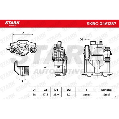 Bremssattel Stark SKBC-0461287 SKBC-0461287 - foto 5