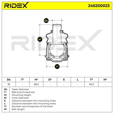 Traggelenk RIDEX 2462S0023 2462S0023 - foto 6