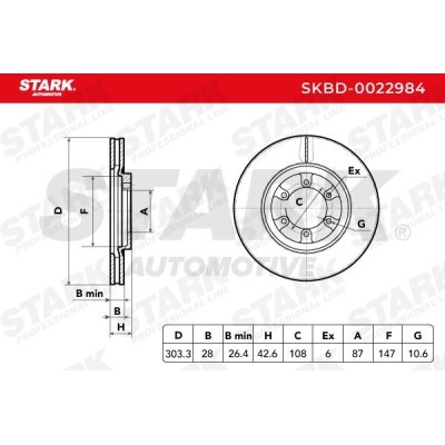 Bremsscheibe Stark SKBD-0022984 SKBD-0022984 - foto 4