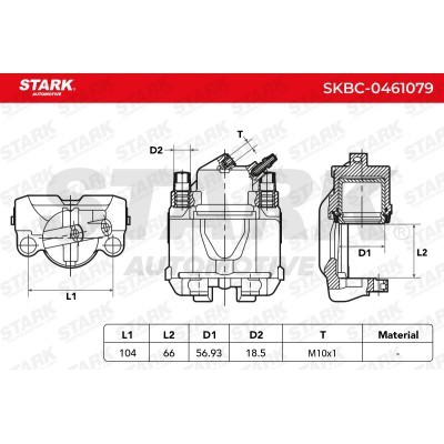 Bremssattel Stark SKBC-0461079 SKBC-0461079 - foto 3