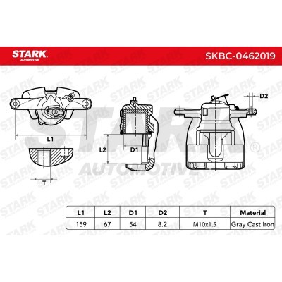 Bremssattel Stark SKBC-0462019 SKBC-0462019 - foto 5