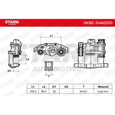 Bremssattel Stark SKBC-0460210 SKBC-0460210 - foto 3